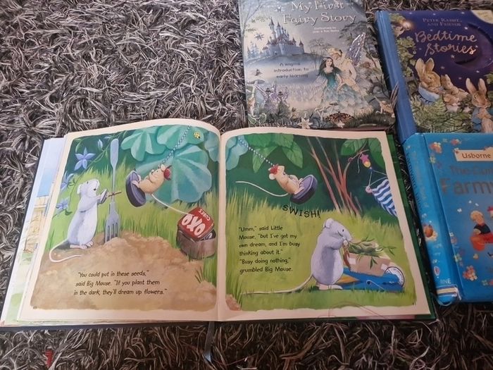 4 great books, each with a collection of stories