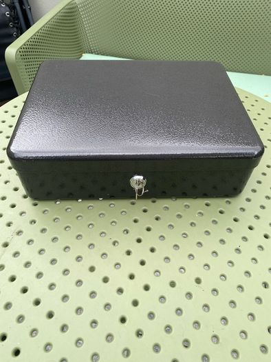 Metal storage box with key