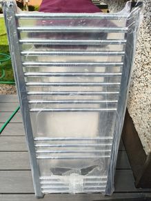 Brand New Blyss Chrome Heated Towel Rail (1000mm x 450mm)