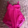Anita swimsuit pink with lime green trim + accessories Image 2