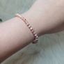 Rhodochrosite handmade natural stone bead bracelet Image 2