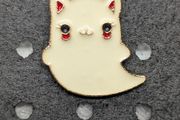 Ghost enamel pin