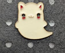 Ghost enamel pin