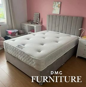 New Divan Beds With Mattress And Headboard All Sizes
