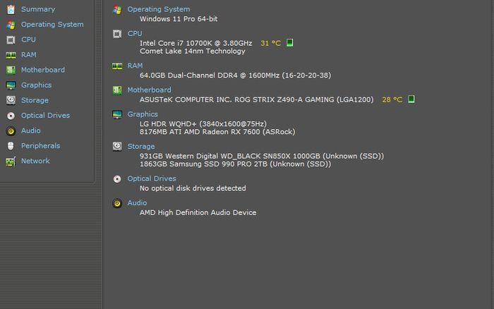 Custom Built Lian-Li White Artic Build RGB Desktop Gaming PC - Windows 11 Pro,Intel i7,3TB SSD,8GB GPU,64GB RAM,850 PSU, Corsair RGB Fans