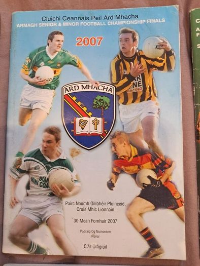9 x Armagh GAA Club Final Programmes