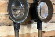 Pair of antique coach lamps