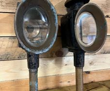 Pair of antique coach lamps
