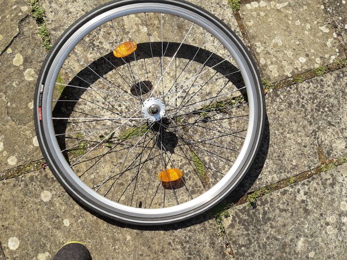 Miche Primato fixed track wheelset.
