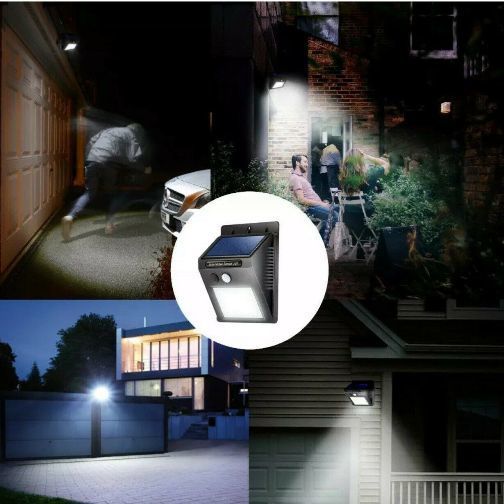 37555-2 2pcs 20 LED Solar Power Garden Lamp