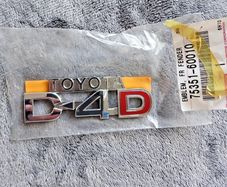 Genuine Toyota Land Cruiser ,prado,fr Fender Emblem ,d4d, 75351-60010