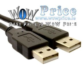 3m Meter USB 2.0 High Speed A Male Plug To A Male Cable