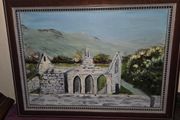 Signed Oil Painting Church/Abbey Ruins