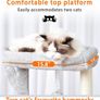 Cat Tree, 100cm Tower with All-Sisal Wrapped Scratching Post Image 5