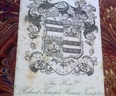 Bookplate Robert Temple Harris Temple Waterstown House Glasson Westmeath Ireland