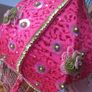 stunning bright pink chandelier ceiling light BNWT Image 3