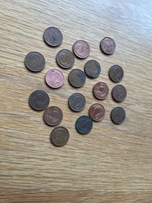 1p coins x 18