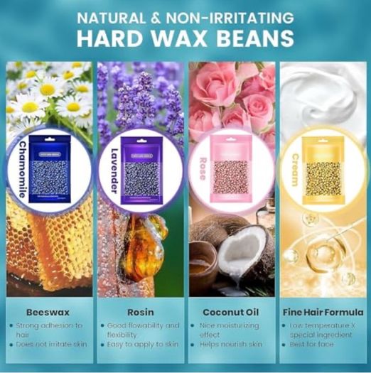Brand New Hair Removal Wax Heater Wax Hair Removal Kit With 30 spatulas.