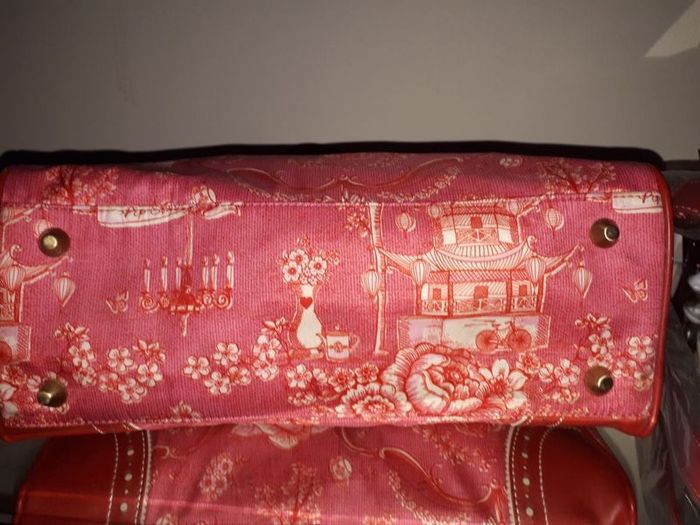 Brand New Pip Studio Designer Pink/Red Patterned Handbag