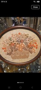 Vintage Handmade Lace Collage by Helga Westphal (West Germany)