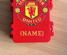 Personalised Manchester United Match Attax Card Box