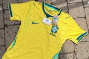 Nike Brazil yellow football shirt
