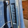 Vintage1930's Made in Scotland GREBAN Navy leather golf carry bag Image 4