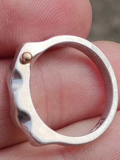 Modernist Serpent Irish Sterling Silver Ring