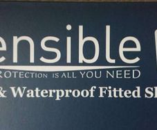 Waterproof and breathable fitted sheet