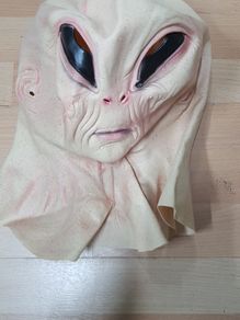 Cosplay Alien Horror Latex Mask Halloween Fancy Dress Party Headwear Ghost Props
