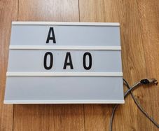 LED Lightbox including letters, USB