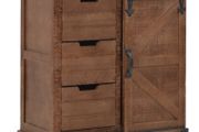 Storage Cabinet Solid Fir Wood 64x33.5x75 cm Brown