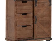 main image for ad Storage Cabinet Solid Fir Wood 64x33.5x75 cm Brown