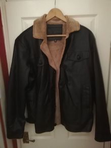 Black leather jacket