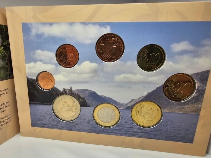 Ireland 2006 Beautiful Uncirculated Euro Coin Set Glenveagh National Park and Castle Co. Donegal