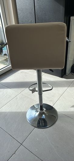 3 x cream adjustable kitchen stool