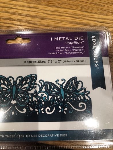 Metal die Papillon craft