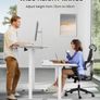 Electric Standing Desk Height Adjustable 100 x 60cm, Sit Stand Desk Image 6