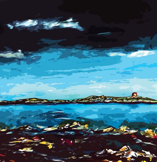 Dalkey Island, Dublin Limited Edition Framed Print by Helen Mathews