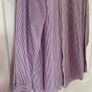 M&S Tailoring Purple & White Stripe Long Sleeve Shirt Image 5