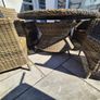 6 seater rattan table & chairs Image 2