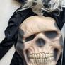 Childs Skull Phantom Halloween Costume Grim Reaper Dress + Hat Image 2
