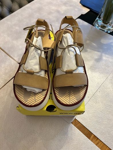 Fly London Camel colour Sandals 8UK 41EU NEW