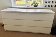 Ikea white chest of 6 drawers
