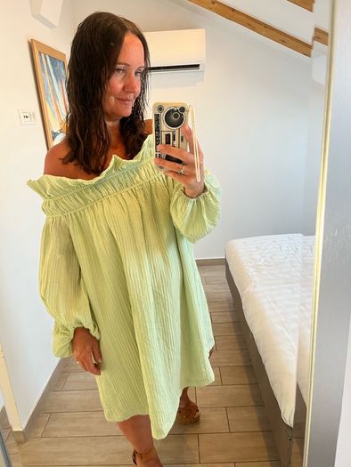 off the shoulder mini dress