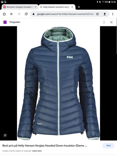 Helly Hansen - Verglas Hooded Down Insulator Jacket - Size S UK 8 - BNWT RRP 240