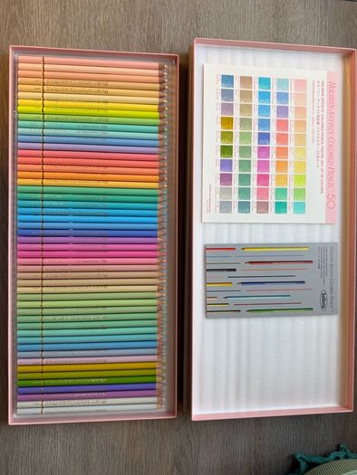 Holbein Artist Coloured Pencils 50 Pastel Set