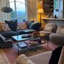 Wrought iron coffe table and side table Image 2