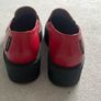 Carl Scarpa Red Wedge Loafers Image 3