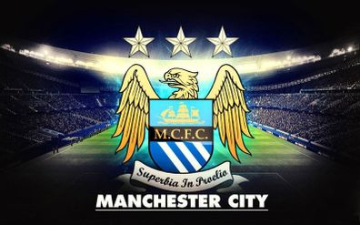 Manchester City Football Club Flag.